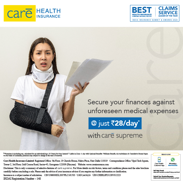 Care Supreme Health Insurance — secure your finances against unforeseen medical expenses